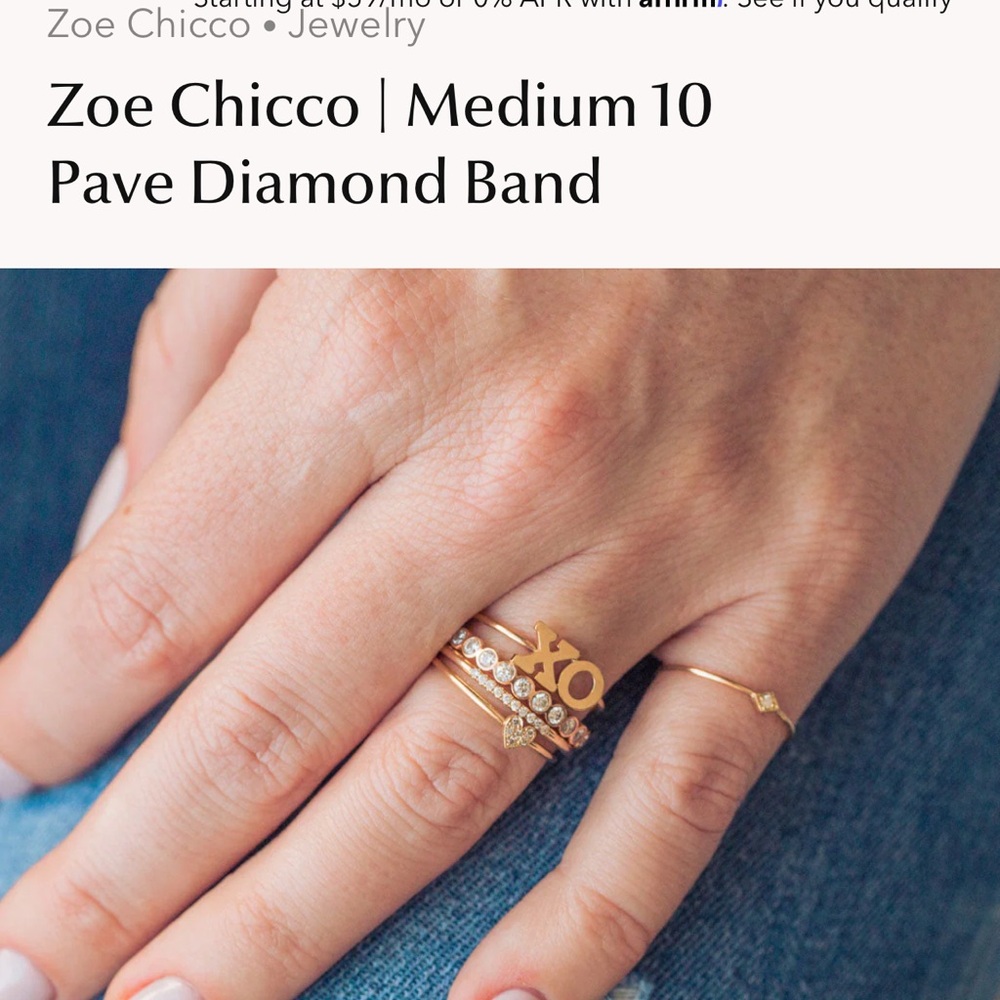 Zoe Chico diamond band